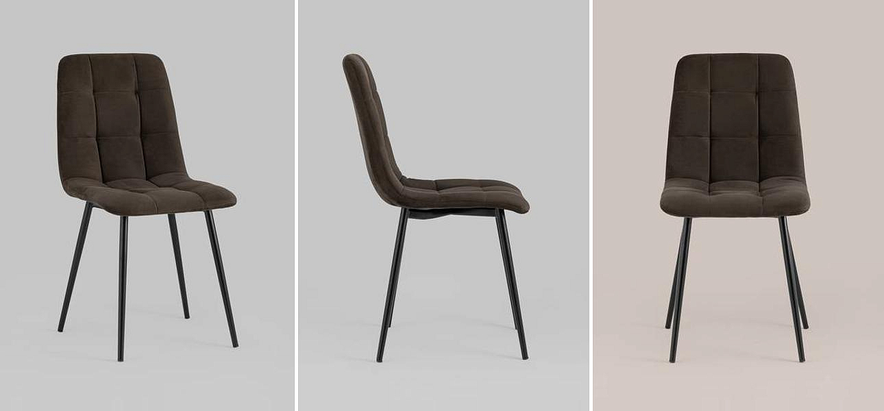 Стул NANCY S-2 Chair Шоколадный Велюр Стул NANCY S-2 Chair Шоколадный Велюр - Loft-Concept в Рязани