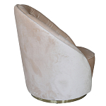 Кресло вращающееся велюровое кремовое Rotation варинант исполнения - 1 | Loft Concept в Рязани