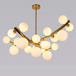 Люстра подвесная фигурная с белыми лампами в форме шара Felicitat варинант исполнения - 4 | Loft Concept в Рязани