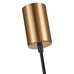 Подвесной светильник со стеклянным плафоном в форме бокала янтарного цвета Prestige варинант исполнения - 5 | Loft Concept в Рязани