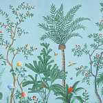 Обои ручная роспись Amazonia Duck Egg варинант исполнения - 3 | Loft Concept в Рязани