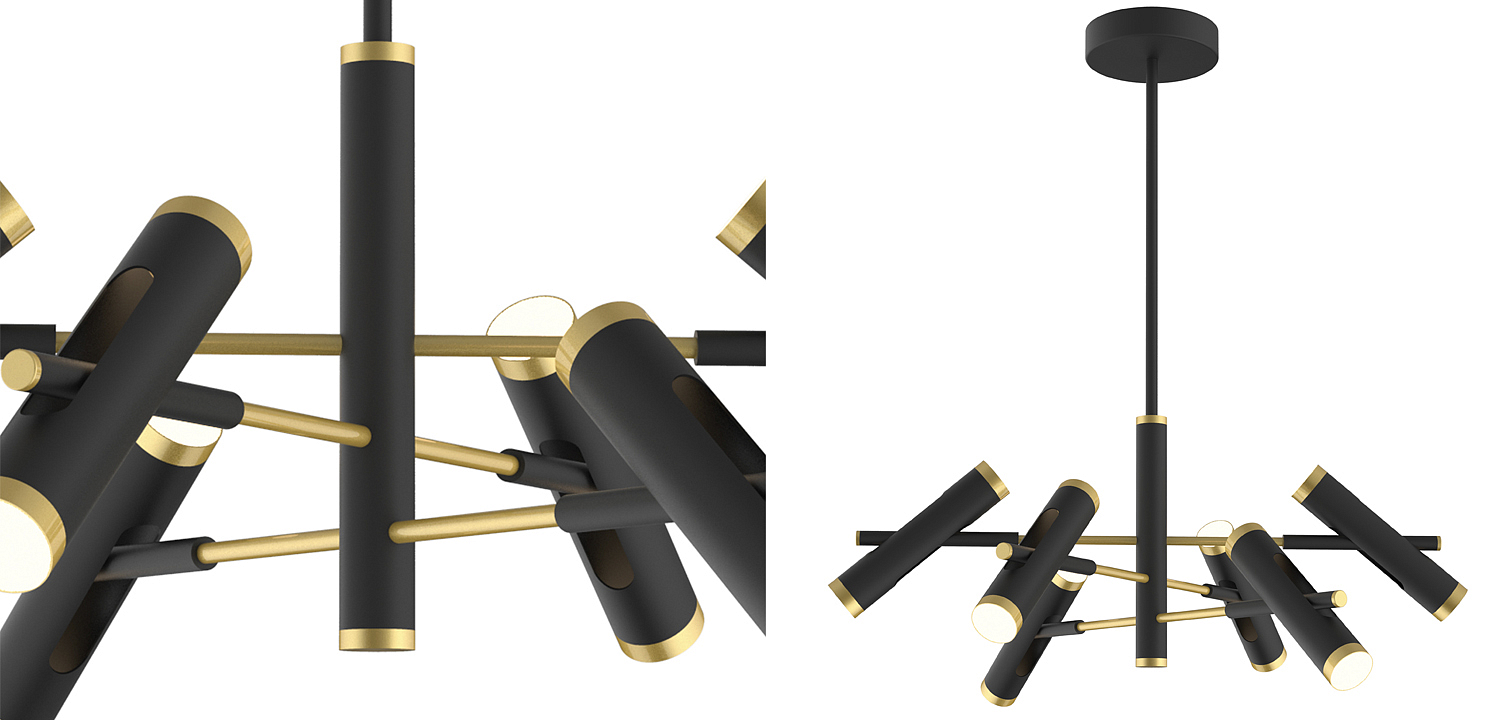 Люстра Rainer Chandelier black Люстра Rainer Chandelier black - Loft-Concept в Рязани