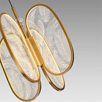 Люстра с гравировкой на акриловых плафонах Gravyura Bronze D 33 см варинант исполнения - 3 | Loft Concept в Рязани