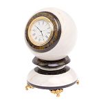 Часы настольные в виде шара из натурального камня Ball Stone Clock варинант исполнения - 10 | Loft Concept в Рязани