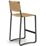 Дизайнерский стул с каркасом из металла с плетеными сиденьем и спинкой GREEN POINT Chair варинант исполнения - 15 | Loft Concept в Рязани