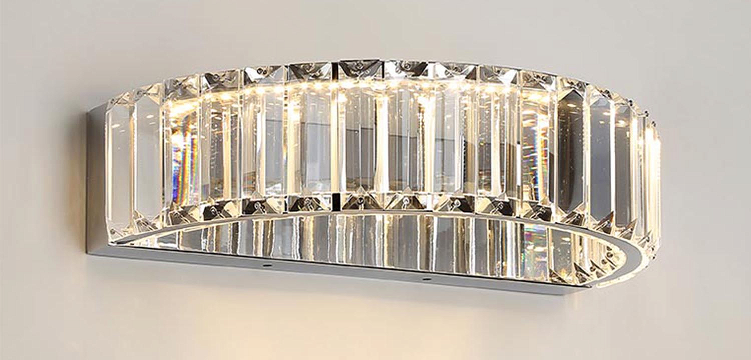 Бра Crystal Shine Linda Chrome Wall Lamp A Бра Crystal Shine Linda Chrome Wall Lamp A - Loft-Concept в Рязани
