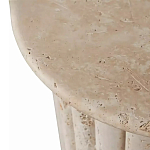 Дизайнерский журнальный стол круглый с фактурным основанием Kibul варинант исполнения - 2 | Loft Concept в Рязани