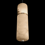Подвесной светильник с цилиндрическим плафоном из белого алебастра Cryptocrystalline Stone варинант исполнения - 8 | Loft Concept в Рязани