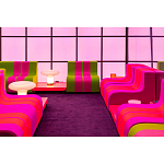 Дизайнерское кресло зеленое Poltronova Sofo Verosa Green Pink Armchair варинант исполнения - 12 | Loft Concept в Рязани