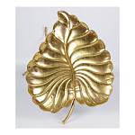 Столик приставной с столешницей Тропический лист Tropical Forest gold варинант исполнения - 4 | Loft Concept в Рязани