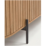 Буфет высокий из дерева манго и металла с открытыми полками и 2-мя дверцами Toinette варинант исполнения - 4 | Loft Concept в Рязани