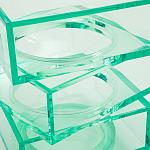 Стол журнальный в форме кубов Acrylic Furniture Lumina Mint Breeze варинант исполнения - 4 | Loft Concept в Рязани