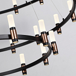 Люстра подвесная с тремя круглыми ярусами и цилиндрическими плафонами Arnaut Light варинант исполнения - 5 | Loft Concept в Рязани