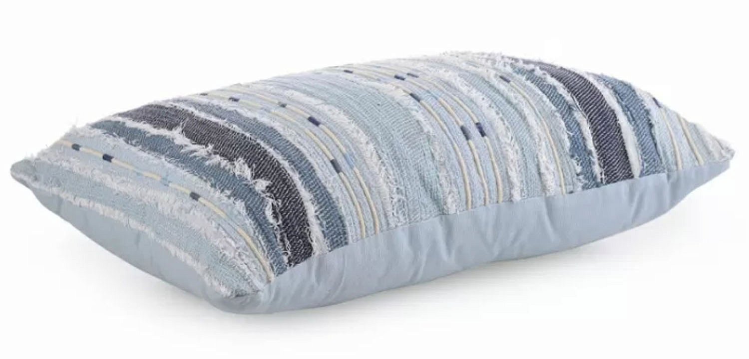 Подушка Blue Ikat stripes Подушка Blue Ikat stripes - Loft-Concept в Рязани