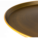 Столик журнальный металлический в форме перевернутого бокала Golden Glass варинант исполнения - 1 | Loft Concept в Рязани