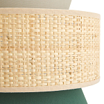 Бра с плетеным декором Bonnie Wicker Green Wall Lamp варинант исполнения - 3 | Loft Concept в Рязани