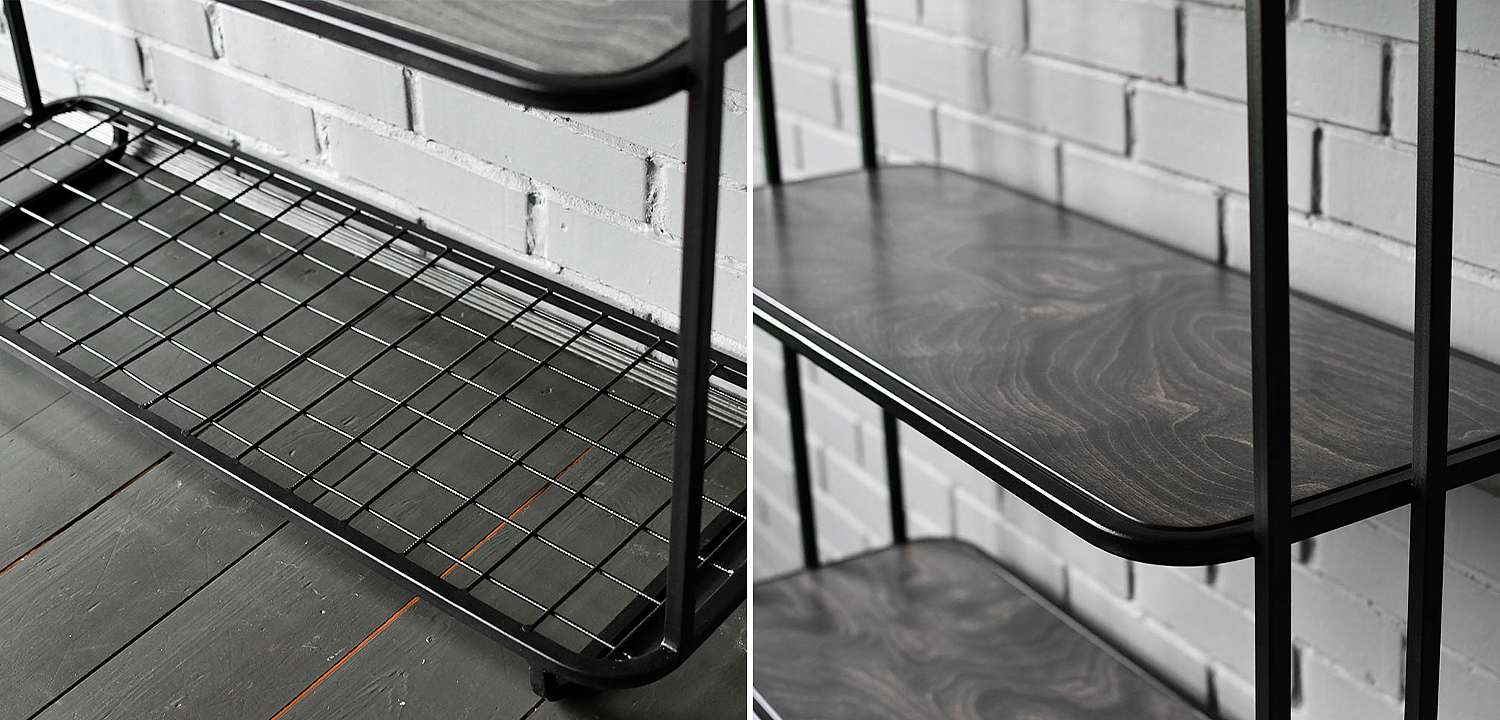 Стеллаж Wynn Industrial Metal Rust Rack Стеллаж Wynn Industrial Metal Rust Rack - Loft-Concept в Рязани