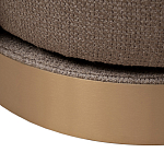 Кресло вращающееся черно-золотая рогожка Julia Armchair Golden Belt варинант исполнения - 5 | Loft Concept в Рязани