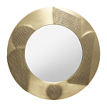 Зеркало золотое со вставками в виде геометрических фигур варинант исполнения - 1 | Loft Concept в Рязани