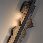 Бра вертикальное с черными кругами и квадратами Gravyura варинант исполнения - 2 | Loft Concept в Рязани