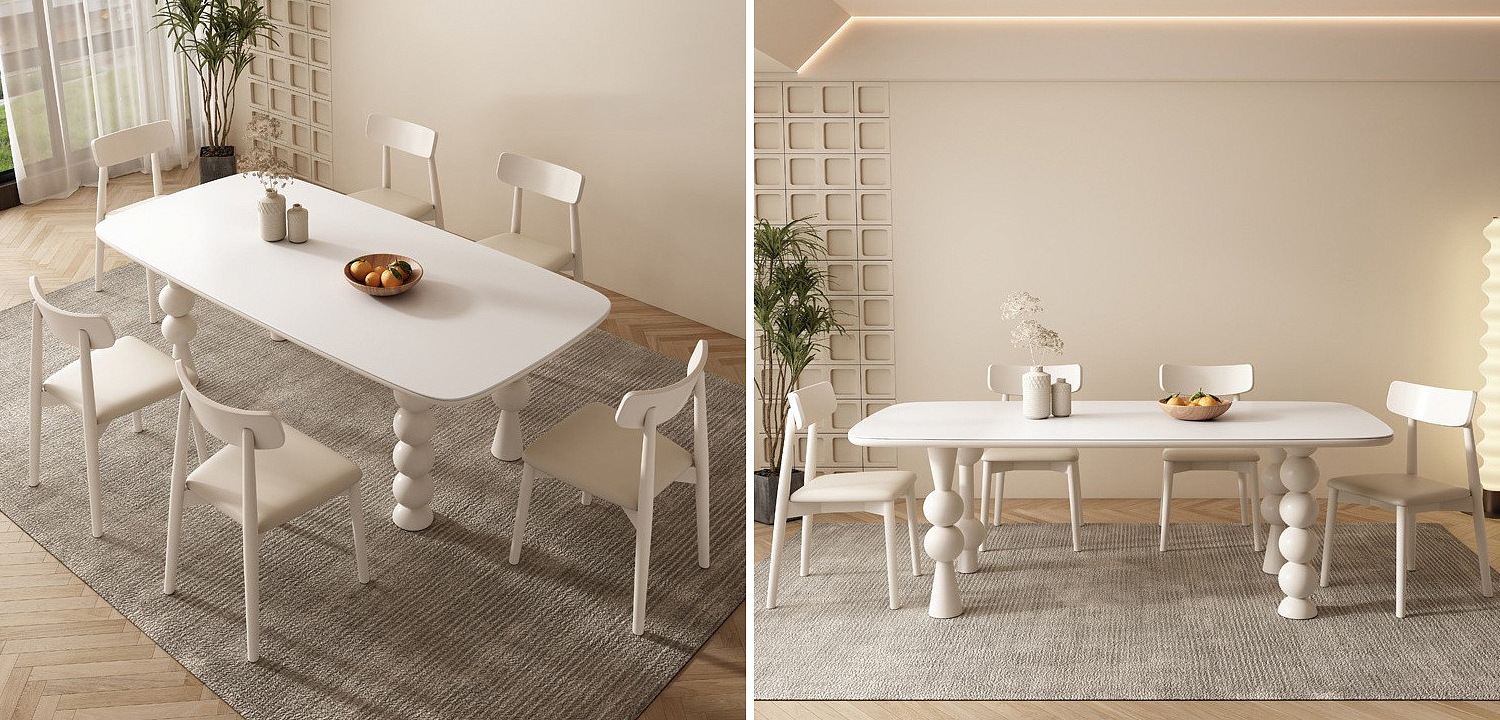 Обеденный стол Raphael Unique Shaped Dining Table Обеденный стол Raphael Unique Shaped Dining Table - Loft-Concept в Рязани