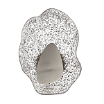 Бра с рельефным волнообразным стеклянным плафоном и вставкой из мрамора Liquid Stone варинант исполнения - 6 | Loft Concept в Рязани