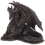 Декоративная статуэтка Дракон Dragon Dark Bronze Statuette варинант исполнения - 1 | Loft Concept в Рязани
