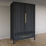 Шкаф платяной Primo с выдвижными ящиками шпон Светлый дуб варинант исполнения - 3 | Loft Concept в Рязани