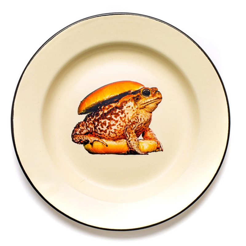 Тарелка Seletti Toad Бежевый Коричневый в Рязани | Loft Concept 
