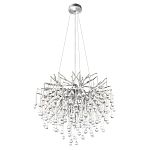 Люстра подвесная с прозрачными стеклянными подвесками в форме капель Диаметр 60 см Droplet Chandelier варинант исполнения - 12 | Loft Concept в Рязани