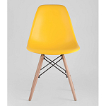 Пластиковый стул на ножках из массива бука Eames Yellow варинант исполнения - 4 | Loft Concept в Рязани