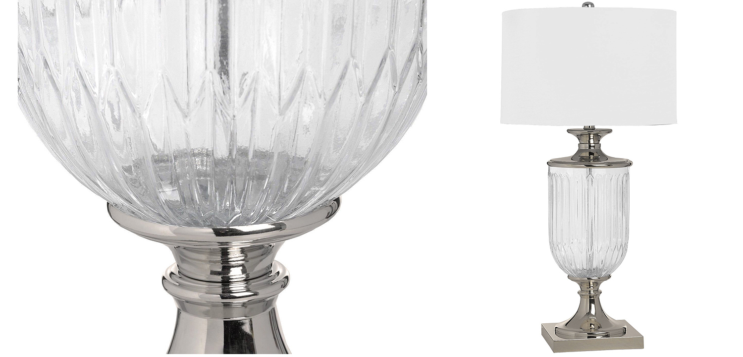 Настольная лампа Eduarda Glass Bowl Table lamp Настольная лампа Eduarda Glass Bowl Table lamp - Loft-Concept в Рязани