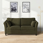 Диван с обивкой из велюра зеленый Gibbs Dark Green Sofa варинант исполнения - 6 | Loft Concept в Рязани