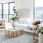 Подвесной светильник вертикальной овальной формы украшенный белыми круглыми бусинами Gradient Oval Pendant Lamp White варинант исполнения - 5 | Loft Concept в Рязани