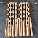 Дизайнерский Декор на стену с кисточками из хлопковых нитей wall panel Thread brushes варинант исполнения - 1 | Loft Concept в Рязани
