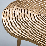 Металлический кофейный столик Puddle Gold варинант исполнения - 3 | Loft Concept в Рязани