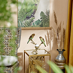 Подсвечник с двумя попугаями из фарфора на бронзовой ветке Eden Garden варинант исполнения - 6 | Loft Concept в Рязани