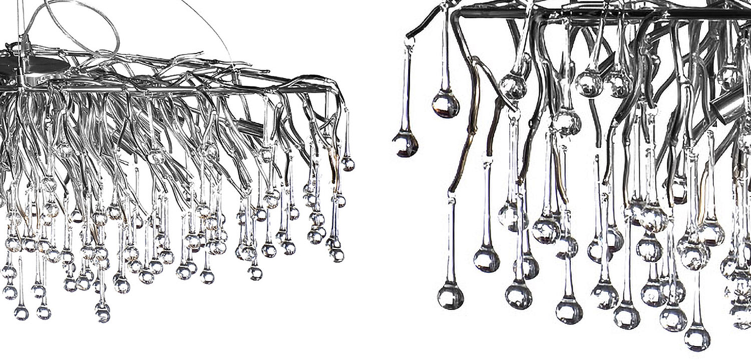 Люстра Droplet Chrome Chandelier Люстра Droplet Chrome Chandelier - Loft-Concept в Рязани