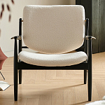 Кресло с каркасом и ножками из древесины и мягкими сиденьем и спинкой Venice варинант исполнения - 7 | Loft Concept в Рязани