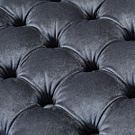 Пуф велюровый серый с каретной стяжкой Perennially варинант исполнения - 2 | Loft Concept в Рязани