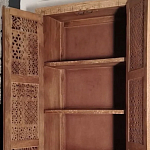 Этнический шкаф с орнаментом резьба из дерева Indian Antique Furniture варинант исполнения - 2 | Loft Concept в Рязани