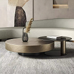 Комплект их 2-х круглых дизайнерских журнальных столов Difelap варинант исполнения - 1 | Loft Concept в Рязани