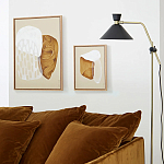 Торшер с поворотным плафоном Davy Brass Floor Lamp варинант исполнения - 11 | Loft Concept в Рязани