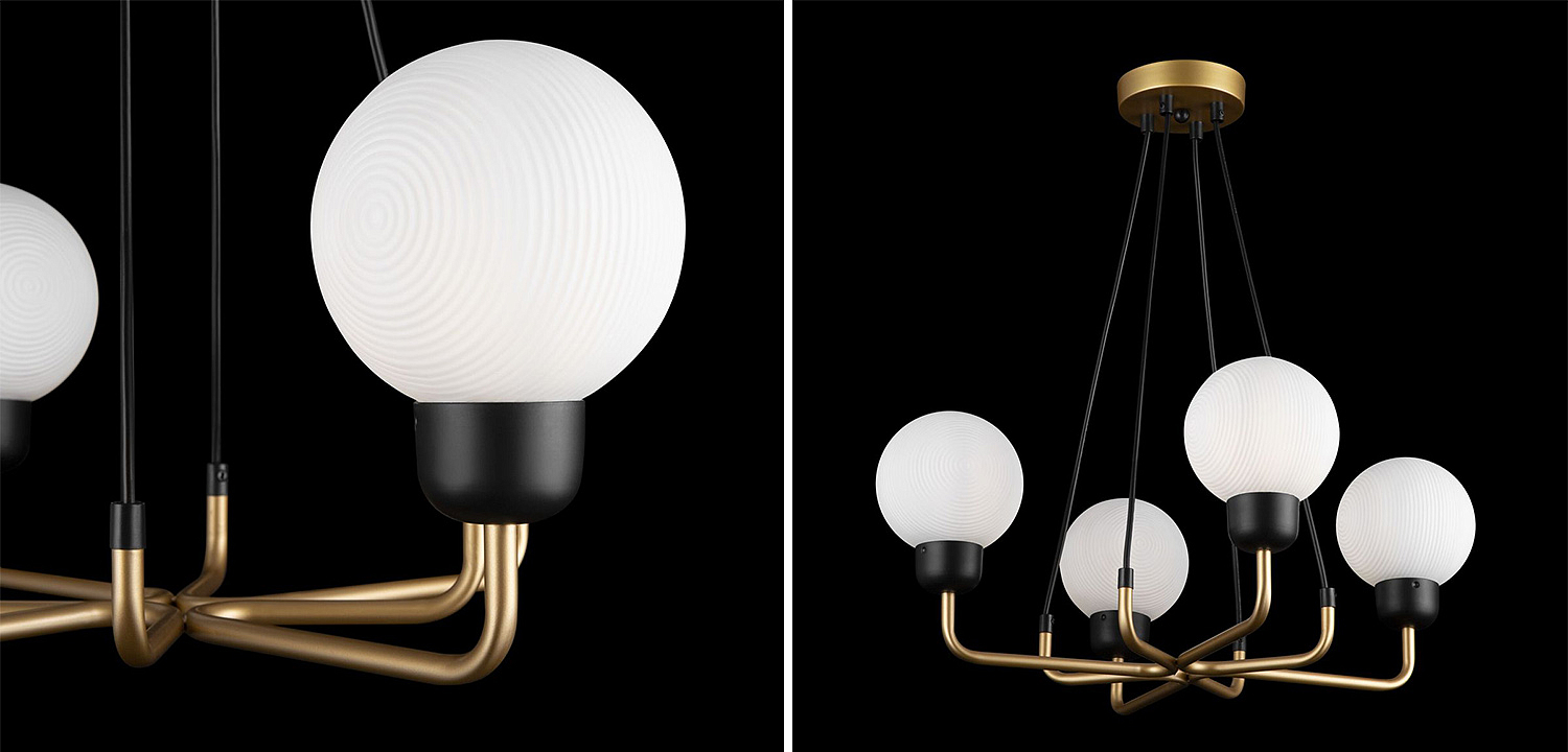 Люстра Andresa Chandelier 4 Balls Люстра Andresa Chandelier 4 Balls - Loft-Concept в Рязани