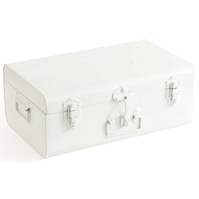 Металлический сундук Metal Chest White Белый Металлический сундук Metal Chest White Белый в Рязани | Loft Concept