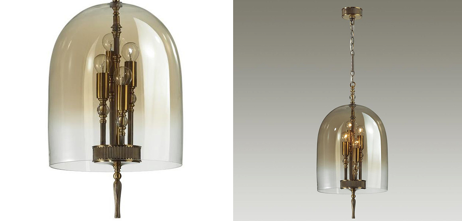 Подвесной светильник Glass Dome Bronze 32 Подвесной светильник Glass Dome Bronze 32 - Loft-Concept в Рязани