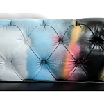 Диван в Лофт Честерфильд граффити из винтажной кожи GRAFFITI PARA Chesterfield варинант исполнения - 5 | Loft Concept в Рязани