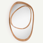 Ассиметричное зеркало в дубовой раме Infinity Symbol варинант исполнения - 1 | Loft Concept в Рязани