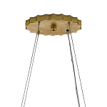 Люстра овальная в сочетании черного и золотого цвета Mesh Lighting варинант исполнения - 5 | Loft Concept в Рязани