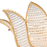 Люстра в форме тюльпана с лепестками из прозрачных стеклянных бусин Hanging Flowers варинант исполнения - 1 | Loft Concept в Рязани